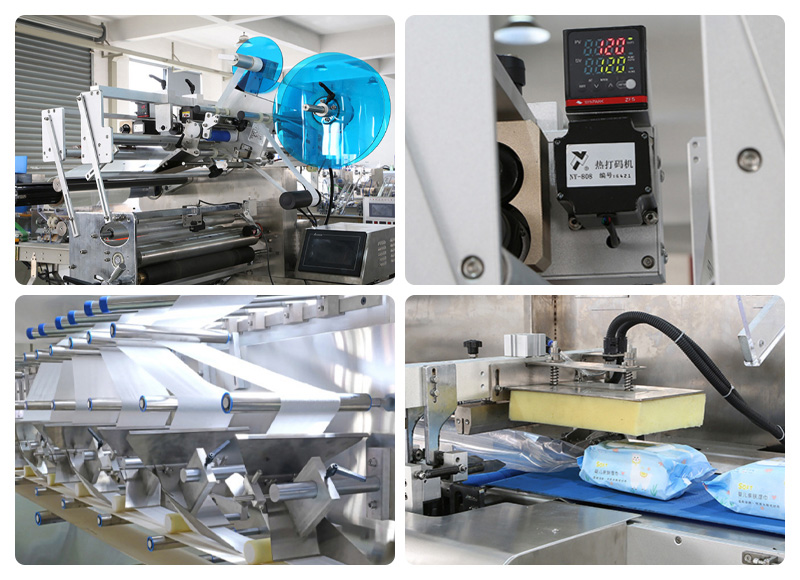 全自動(dòng)濕巾生產(chǎn)線(40-120片)機(jī)械細(xì)節(jié)